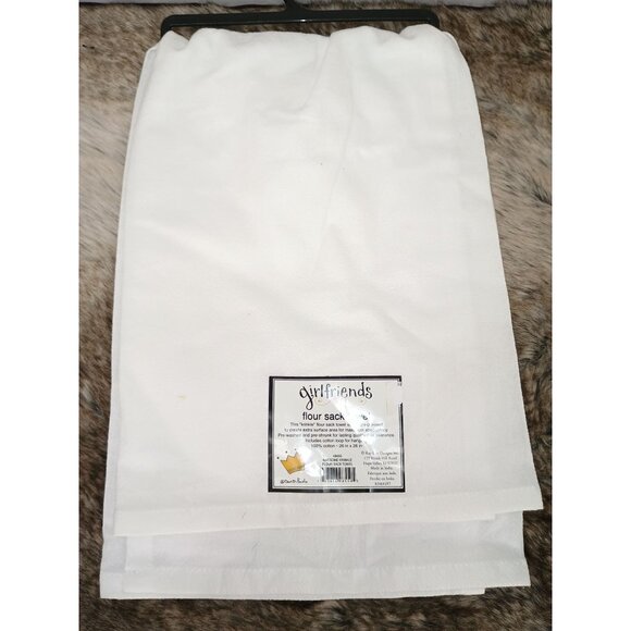 Girlfriends Flour Sack Towel With "I May Not Be Perfect" Quote & Gold Star - Picture 2 of 4